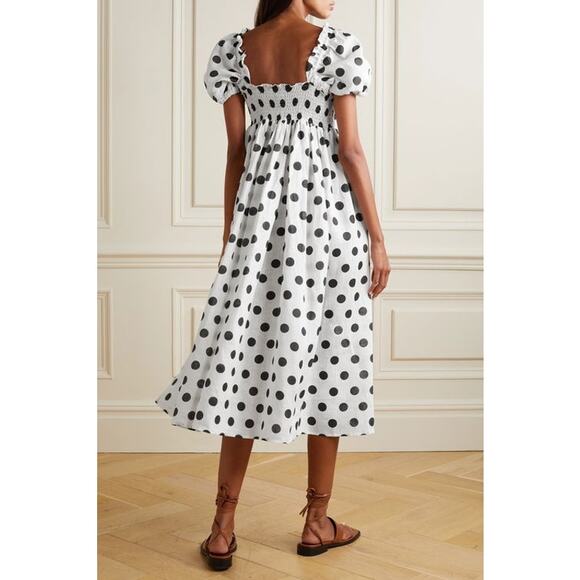 SLEEPER Linen Polka Dot Dress Size XS NWT Retail $498 Tuckernuck - Picture 2 of 4